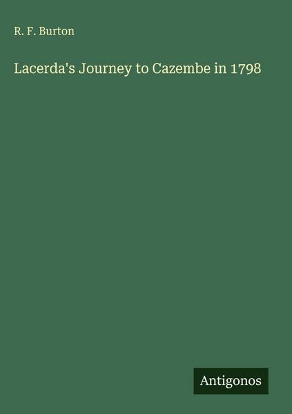 Produktbild: Lacerda's Journey to Cazembe in 1798