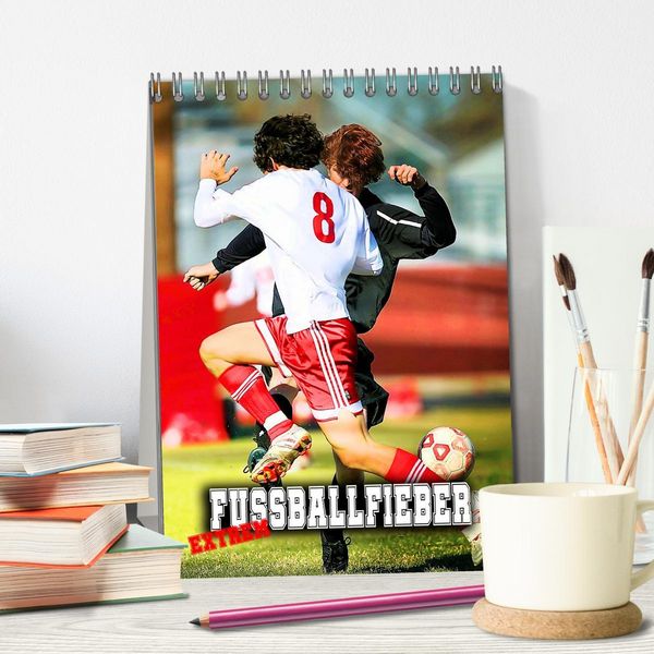 Produktbild: Fu&szlig;ballfieber extrem (Tischkalender 2026 DIN A5 hoch), CALVENDO Monatskalender
