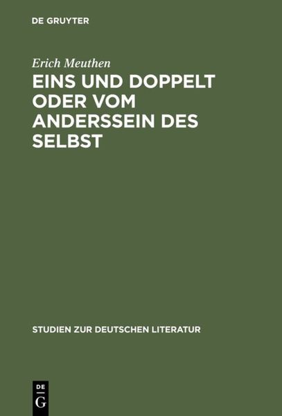 Produktbild: Eins und doppelt oder Vom Anderssein des Selbst