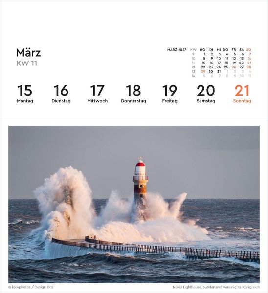 Produktbild: Leuchtt&uuml;rme - KUNTH Postkartenkalender 2027