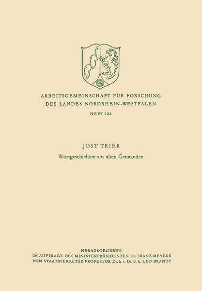 Produktbild: Wortgeschichten aus alten Gemeinden
