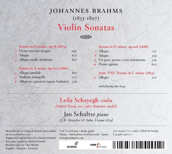 Produktbild: Brahms,violin sonatas