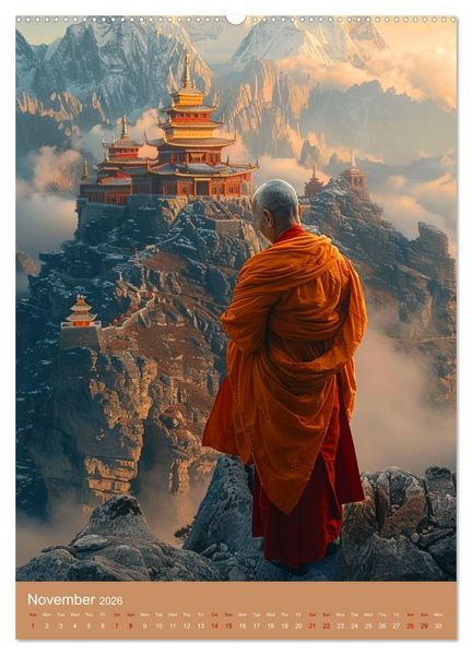 Produktbild: Zen in Orange (Wall Calendar 2026 DIN A2 portrait), CALVENDO 12 Month Wall Calendar