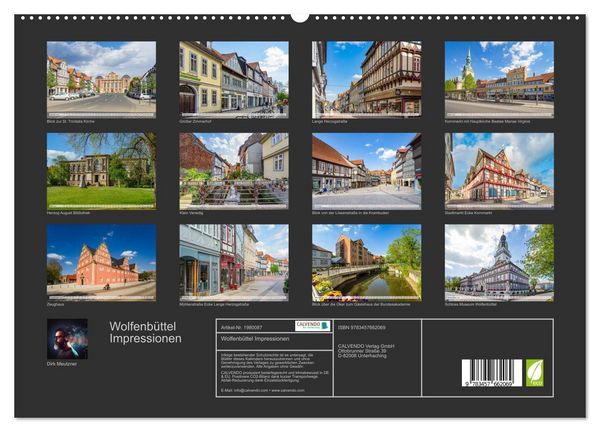 Produktbild: Wolfenb&uuml;ttel Impressionen (hochwertiger Premium Wandkalender 2026 DIN A2 quer), Kunstdruck in Hochglanz