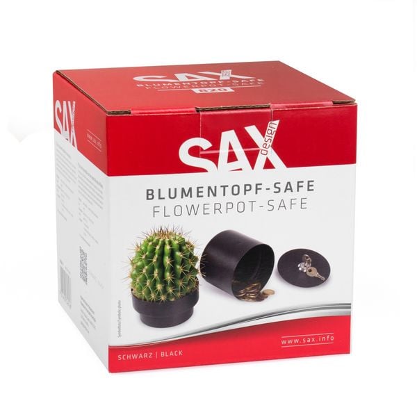 Produktbild: SAX Blumentopf Safe, schwarz