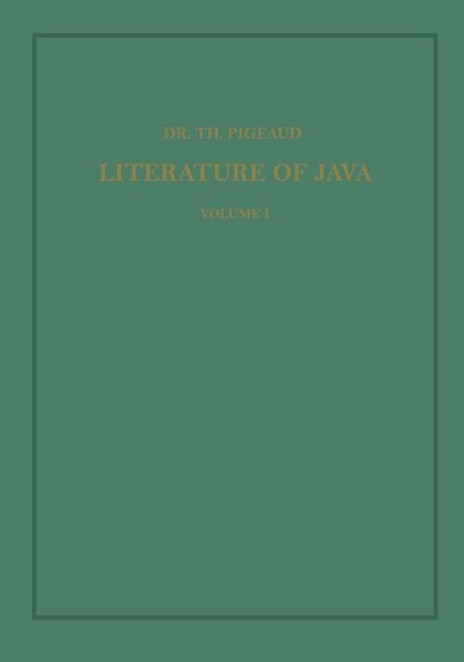 Produktbild: Synopsis of Javanese Literature 900&ndash;1900 A.D.