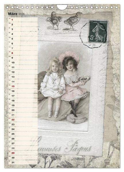 Produktbild: Vintage Welten (Wandkalender 2026 DIN A4 hoch), CALVENDO Monatskalender