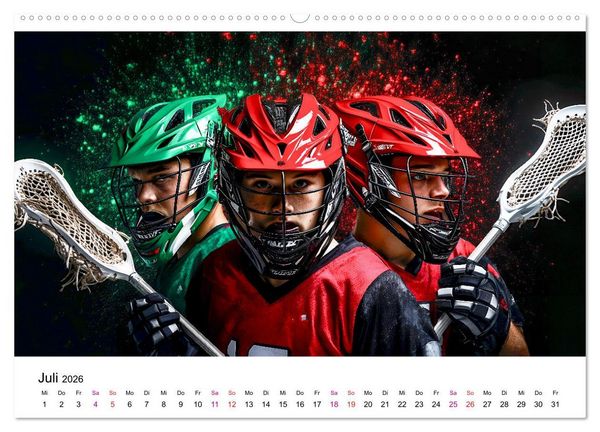 Produktbild: Lacrosse cool (Wandkalender 2026 DIN A2 quer), CALVENDO Monatskalender
