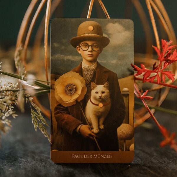 Produktbild: Christephania Tarot - 78 farbige Tarotkarten und ein 176-seitiges Booklet mit Deutungen und Legungen (nostalgisches, hochwertiges Tarotdeck)