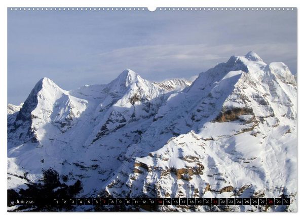 Produktbild: Das Dreigestirn im Berner Oberland. Eiger, M&ouml;nch und Jungfrau (hochwertiger Premium Wandkalender 2026 DIN A2 quer), Kunstdruck in Hochglanz