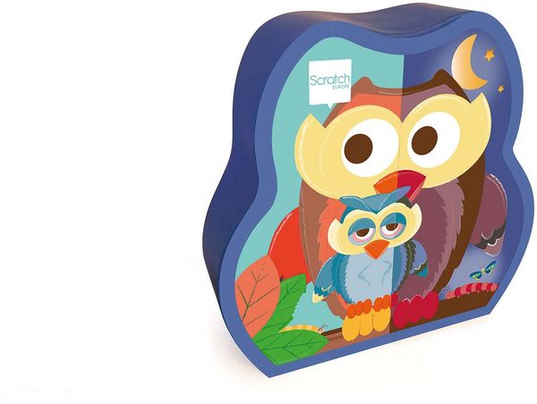Kinderpuzzle Eule Tag/Nacht beidseitig (Puzzle)
