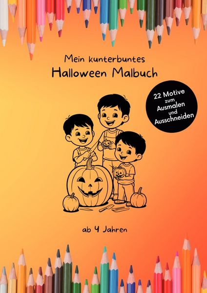 Produktbild: Mein kunterbuntes Malbuch / Mein kunterbuntes Halloween Malbuch