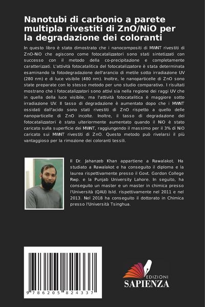 Produktbild: Nanotubi di carbonio a parete multipla rivestiti di ZnO/NiO per la degradazione dei coloranti