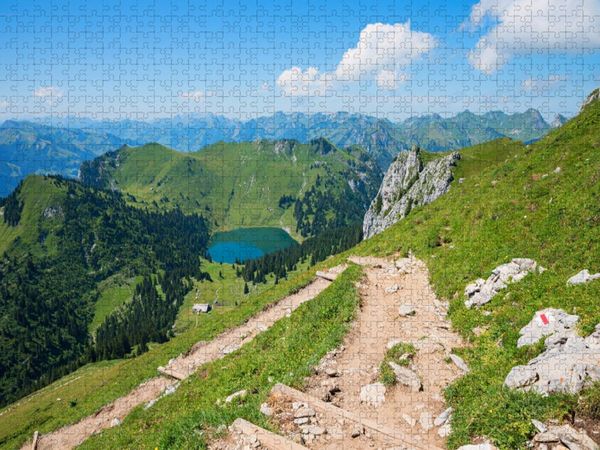 Produktbild: CALVENDO Puzzle Wanderweg am Stockhorn | 1000 Teile Lege-Gr&ouml;&szlig;e 64x48cm Foto-Puzzle f&uuml;r gl&uuml;ckliche Stunden