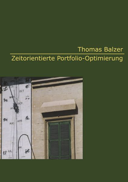 Produktbild: Zeitorientierte Portfolio-Optimierung