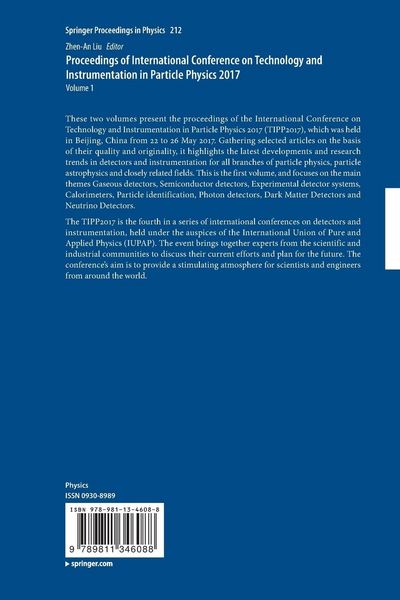 Produktbild: Proceedings of International Conference on Technology and Instrumentation in Particle Physics 2017
