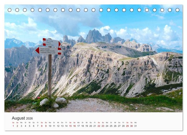 Produktbild: Die sch&ouml;nsten Orte in Italien. (Tischkalender 2026 DIN A5 quer), CALVENDO Monatskalender