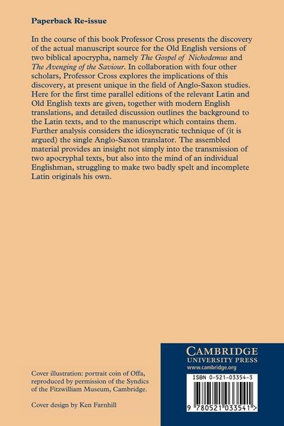 Produktbild: Two Old English Apocrypha and Their Manuscript Source