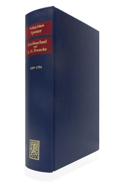 Produktbild: Briefwechsel mit August Hermann Francke 1689-1704