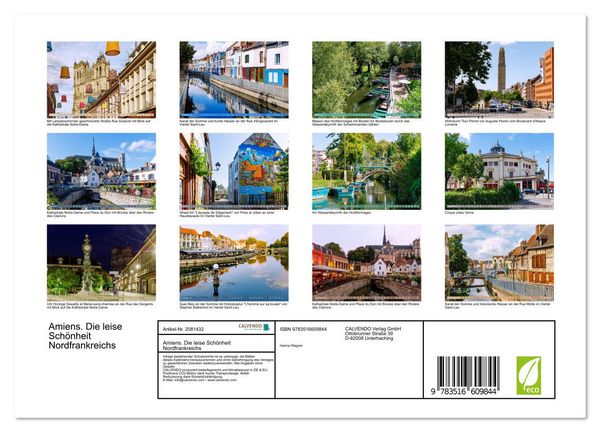 Produktbild: Amiens. Die leise Sch&ouml;nheit Nordfrankreichs (Wandkalender 2026 DIN A4 quer), CALVENDO Monatskalender