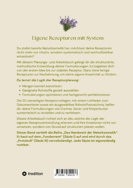 Produktbild: Naturkosmetik - Die Rezeptur-Logik - S&auml;ule II - Eigene Rezepte entwickeln