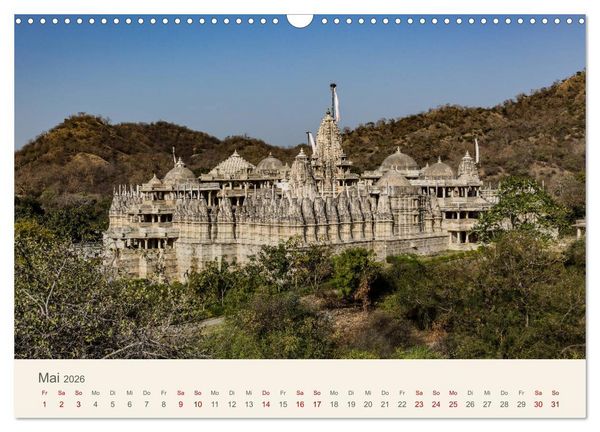Produktbild: Rajasthan - Architektur im Land der K&ouml;nige (Wandkalender 2026 DIN A3 quer), CALVENDO Monatskalender