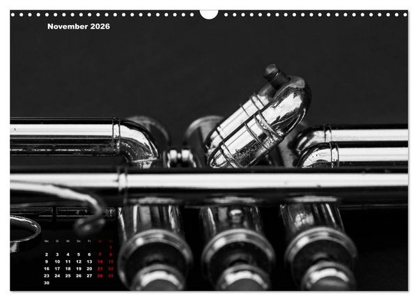 Produktbild: Trompete - Close up (Wandkalender 2026 DIN A3 quer), CALVENDO Monatskalender