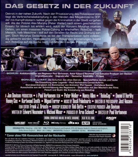 Produktbild: RoboCop - Director's Cut - + Bonus-Blu-ray