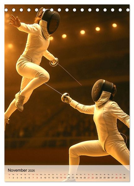 Produktbild: Olympischer Sommer (Tischkalender 2026 DIN A5 hoch), CALVENDO Monatskalender