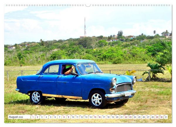 Produktbild: FORD CONSUL - Ein britischer Klassiker in Kuba (hochwertiger Premium Wandkalender 2026 DIN A2 quer), Kunstdruck in Hochglanz
