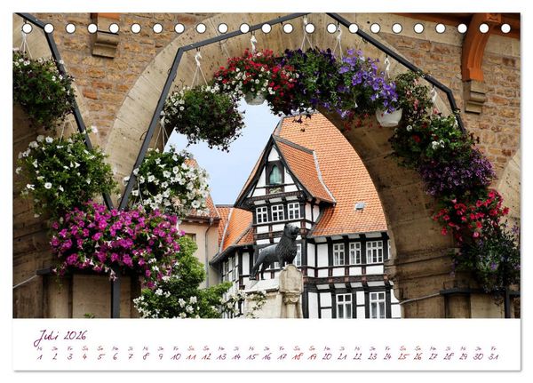 Produktbild: Braunschweig Im Zeichen des L&ouml;wen (Tischkalender 2026 DIN A5 quer), CALVENDO Monatskalender