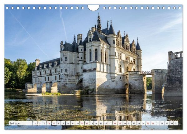 Produktbild: Die Schl&ouml;sser im Tal der Loire (Wandkalender 2026 DIN A4 quer), CALVENDO Monatskalender