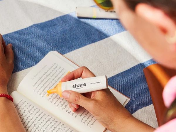 Produktbild: share Textmarker neongelb-neonorange 2er Set