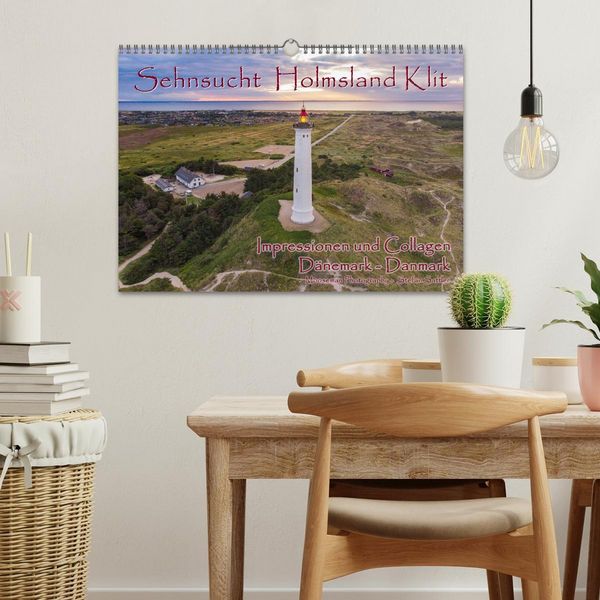 Produktbild: Sehnsucht Holmsland Klit &ndash; Impressionen und Collagen (Wandkalender 2026 DIN A3 quer), CALVENDO Monatskalender