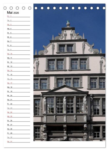 Produktbild: Streifz&uuml;ge durch Paderborn (Tischkalender 2026 DIN A5 hoch), CALVENDO Monatskalender