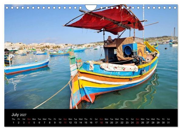 Produktbild: Malta. The sunny island full of charm. (Wall Calendar 2027 DIN A4 landscape), CALVENDO 12 Month Wall Calendar