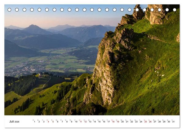 Produktbild: Kitzb&uuml;hel, Sportstadt und Wanderparadies (Tischkalender 2026 DIN A5 quer), CALVENDO Monatskalender