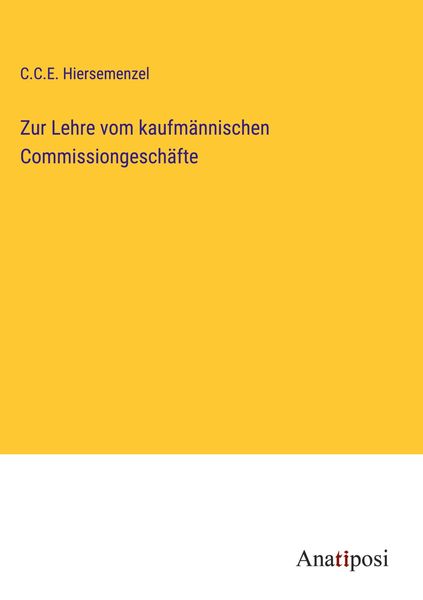 Produktbild: Zur Lehre vom kaufm&auml;nnischen Commissiongesch&auml;fte