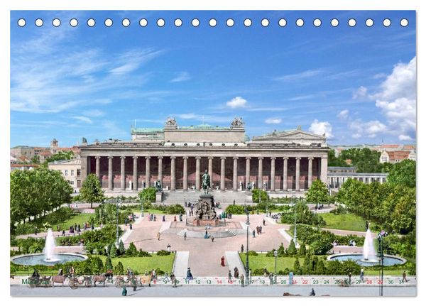 Produktbild: Berlin zur Kaiserzeit &ndash; Fotos neu restauriert und detailkoloriert (Tischkalender 2026 DIN A5 quer), CALVENDO Monatskalender