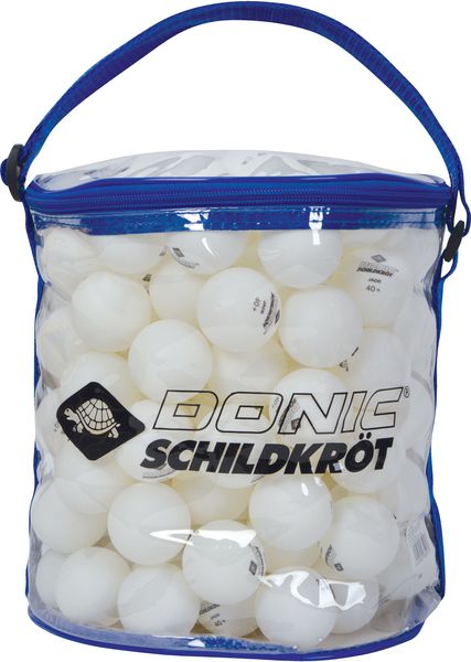 Produktbild: Donic-Schildkr&ouml;t 608501 - Tischtennisball Jade, Poly 40+ Qualit&auml;t, 144 Stk. in Tragetasche, Wei&szlig;