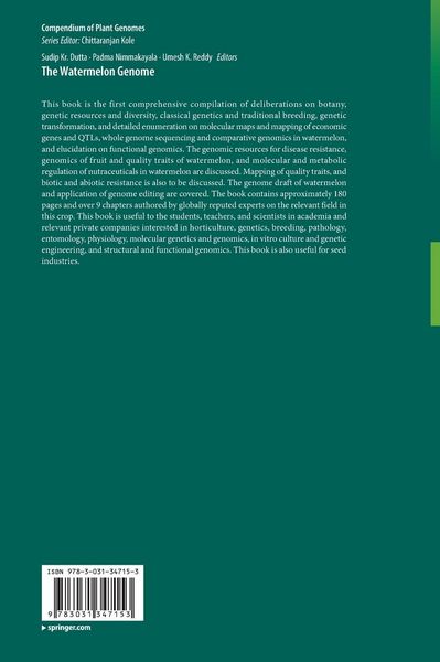 Produktbild: The Watermelon Genome