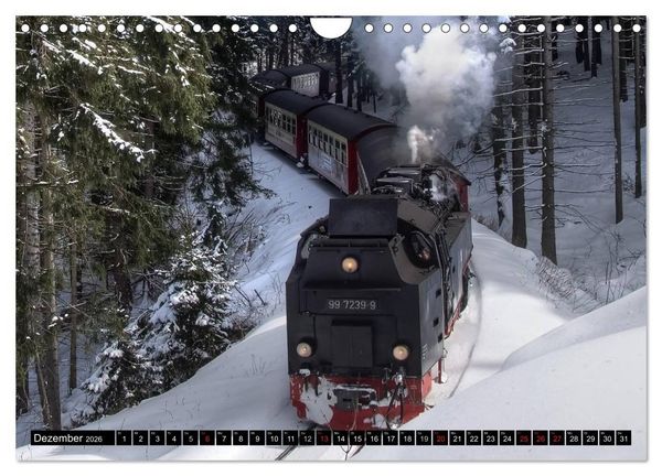 Produktbild: Schmalspurbahnen in Sachsen Anhalt (Wandkalender 2026 DIN A4 quer), CALVENDO Monatskalender