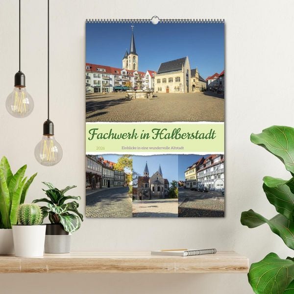 Produktbild: Fachwerk in Halberstadt (Wandkalender 2026 DIN A2 hoch), CALVENDO Monatskalender