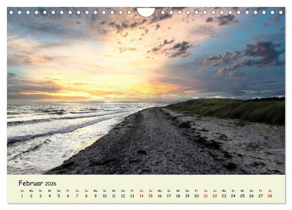 Produktbild: Unterwegs in D&auml;nemark von der Nordsee bis zur Ostsee (Wandkalender 2026 DIN A4 quer), CALVENDO Monatskalender