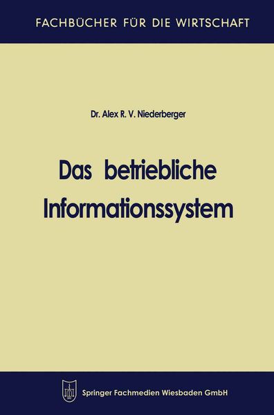 Produktbild: Das betriebliche Informationssystem