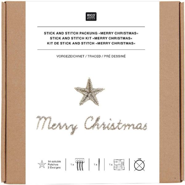 Produktbild: Stick and Stitch Packung Merry Christmas