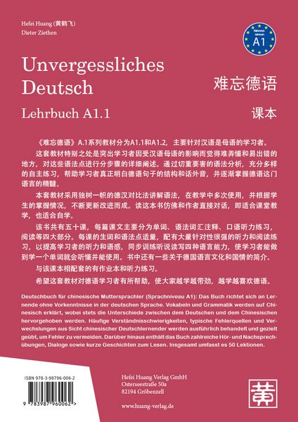 Produktbild: Unvergessliches Deutsch, A1.1