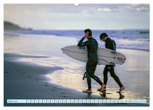 Produktbild: Surfen - so cool (Wandkalender 2026 DIN A2 quer), CALVENDO Monatskalender