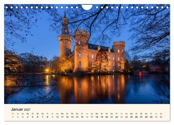 Produktbild: Schl&ouml;sser und Burgen in NRW (Wandkalender 2027 DIN A4 quer), CALVENDO Monatskalender