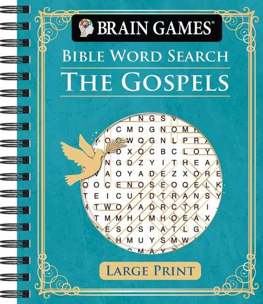 Produktbild: Brain Games - Bible Word Search: The Gospels - Large Print